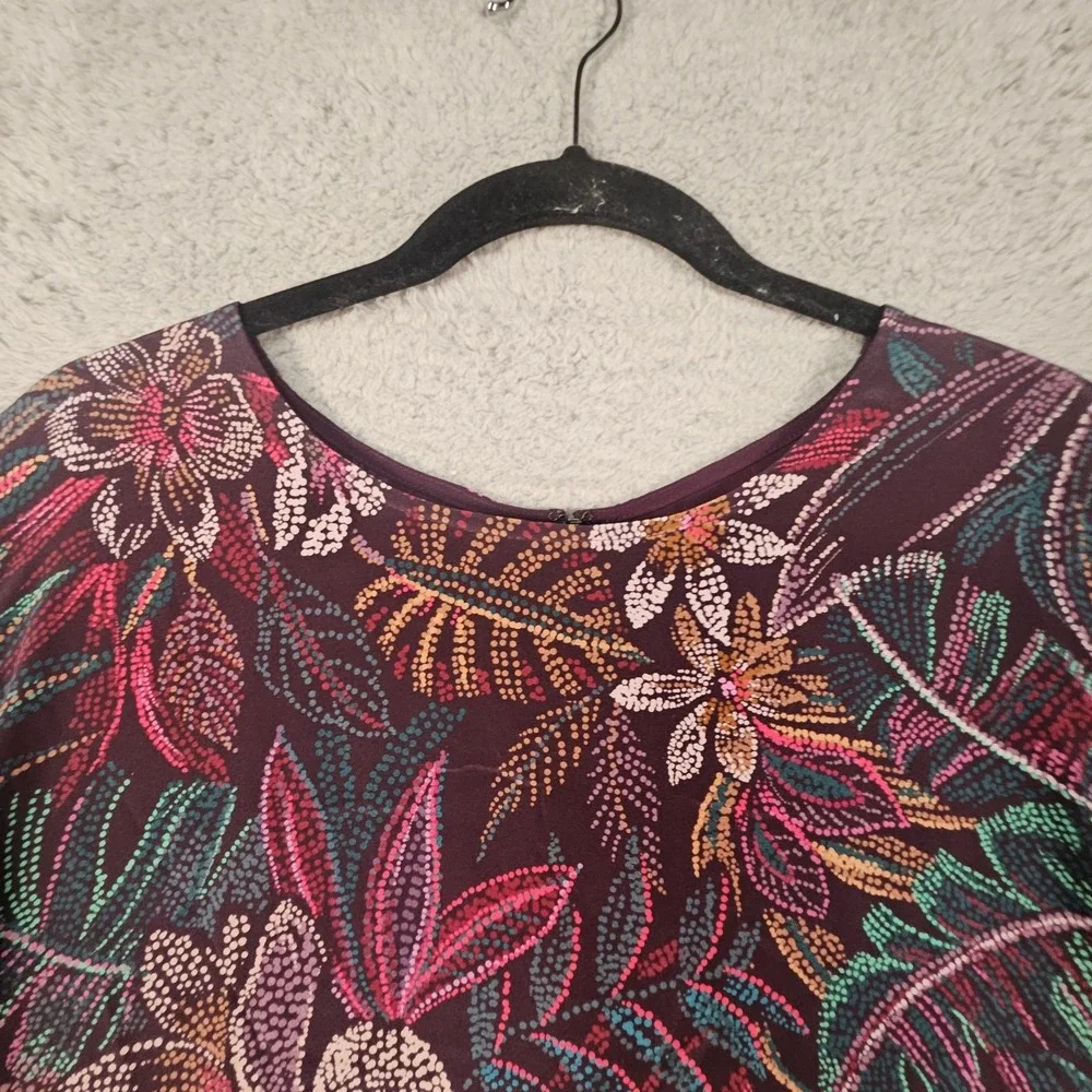 Johnny Was Alicante Silk Tunic Dress XL Floral Tropical Cruise‎ Designer Luxury - Picture 3 of 14